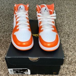 Brand New air Jordan 1 white and orange